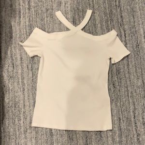 Zara white rubbed t shirt never worn